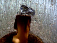 Over time the shoulder of the key causes markings above the keyway of the lock. This is not the same as marks left by key bumping.